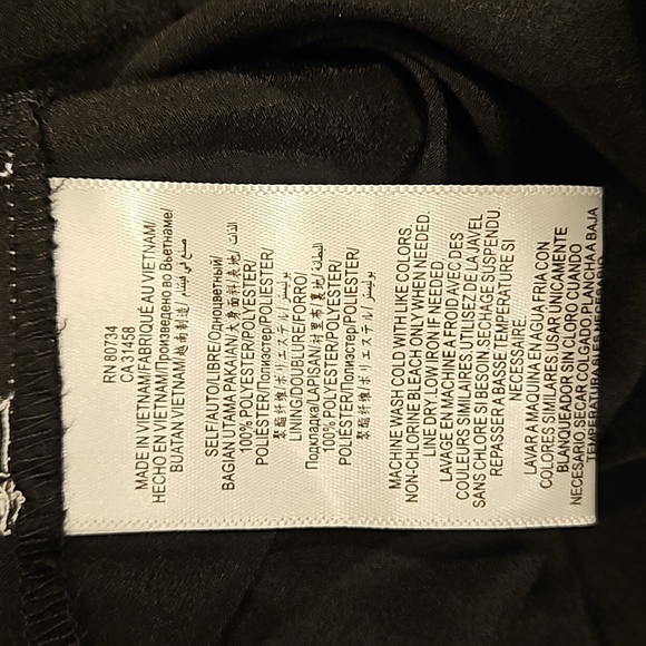 💕BCBGENERATION💕 Double Tiered A Line Dres ~ Black Combo Floral Print Large NWT - Picture 13 of 15